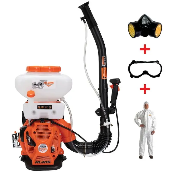 Ruris Atomizor Ruris A102, rezervor 14 l, motor TEZ, 2 timpi, putere 2.9 CP, benzina, kit protectie