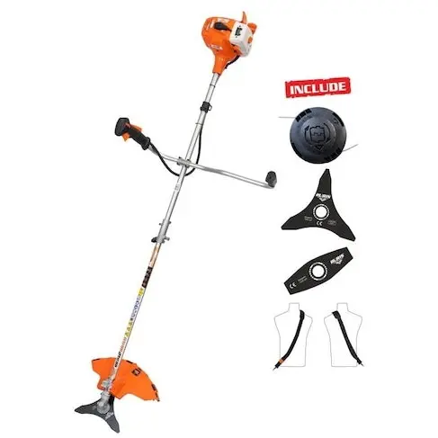 Ruris Motocoasa Ruris RR242 Bravo, 1 CP, 12000 rpm, Diametru de taiere 25.5 cm