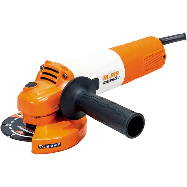 Ruris Polizor unghiular Ruris RA1200V, putere 1200W, Diametru disc taiere 125 mm, 3000 - 11000 rpm, Viteza variabila