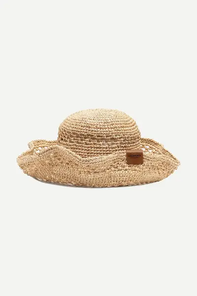 RUSLAN BAGINSKIY pălărie de paie pentru femei Bucket Hat
