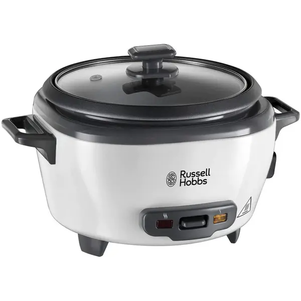 Russell hobbs Aparat de gatit orez Russell Hobbs 27030-56, 300 W, 0.8 L, Mentinere automata la cald, Alb/Negru