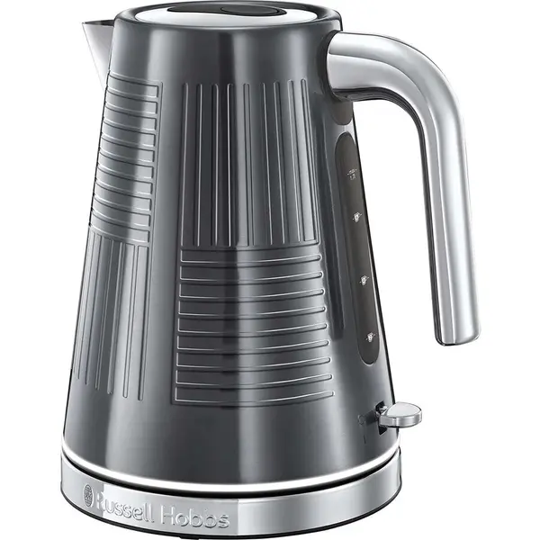 Russell hobbs Fierbator Russell Hobbs Geo Steel 25240-70, 2400 W, 1,7 L, Fierbere rapida, Gri