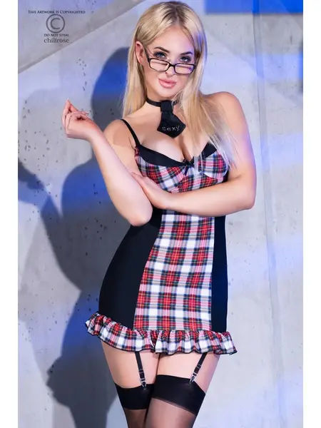 S/M - Costum trendy de scolarita CR 4388 Negru