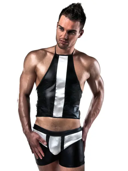 S/M - Set erotic compus din top si boxeri 018 Negru