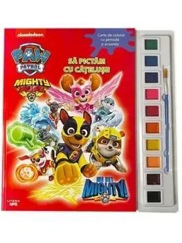Sa pictam cu catelusii. Carte de colorat cu pensula si acuarele/***