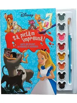 Sa pictam impreuna! Carte de colorat cu pensule si acuarele/***