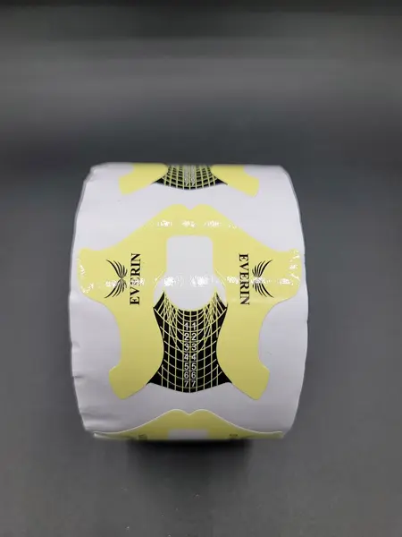 Șabloane Unghii EVERIN Yellow U109 – Set 100 bucăți pentru Construcții cu Gel, Acryl și Polygel