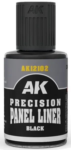 Șablon de contur pentru panouri AK Interactive - Precision Paneliner: Black (30ml) (AK12102)