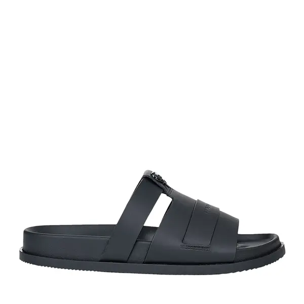 Saboți bărbați Karl Lagerfeld Kaden Multi Strap NFT negri din piele 2059BST72125N