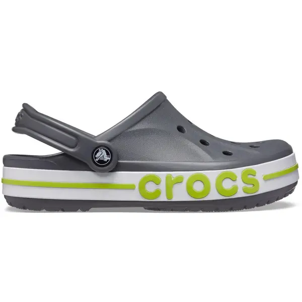Saboti Crocs Bayaband Clog Gri - Slate grey/Lime Punch