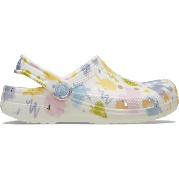 Saboti Crocs Classic Pastel Pets Clog Kids Alb - Chalk