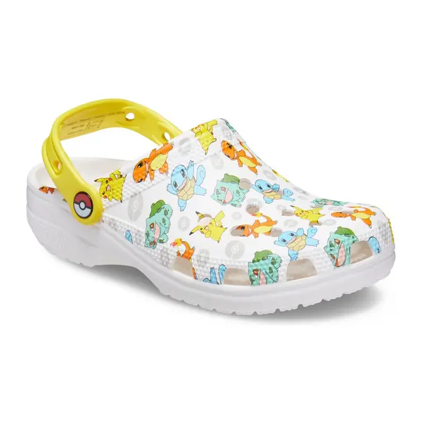 Saboti Crocs Classic Pokemon 2 Clog Alb - White/Multi