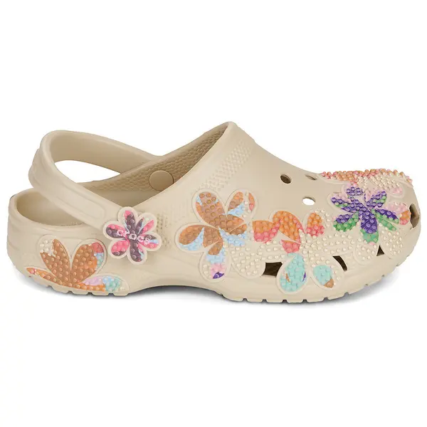 Saboți Crocs Classic Summer Beaded Clog Bej - Beige