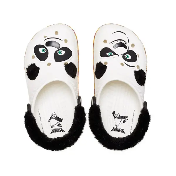 Saboti Crocs Kung Fu Panda Classic Clog Kids Alb - White