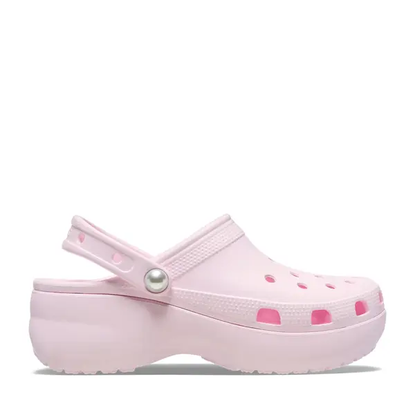 Saboți femei CROCS Classic Platform Pearl Clog roz 3899DSL211231RO