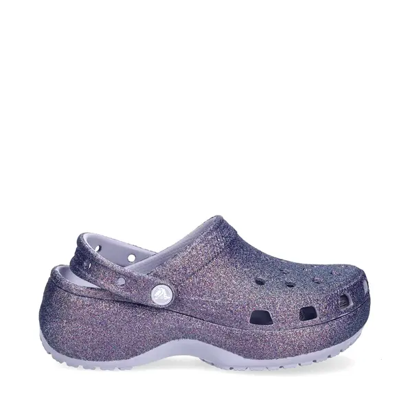 Saboți femei CROCS Platform Irid Glitter Clog lila glitterat 3899DSL211024LI