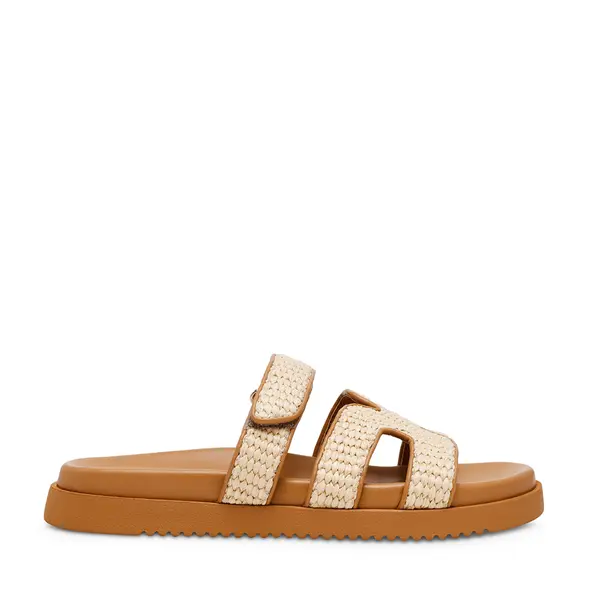 Saboți femei Steve Madden bej din material sintetic și textil împletit 1469DSTMISSILEBE