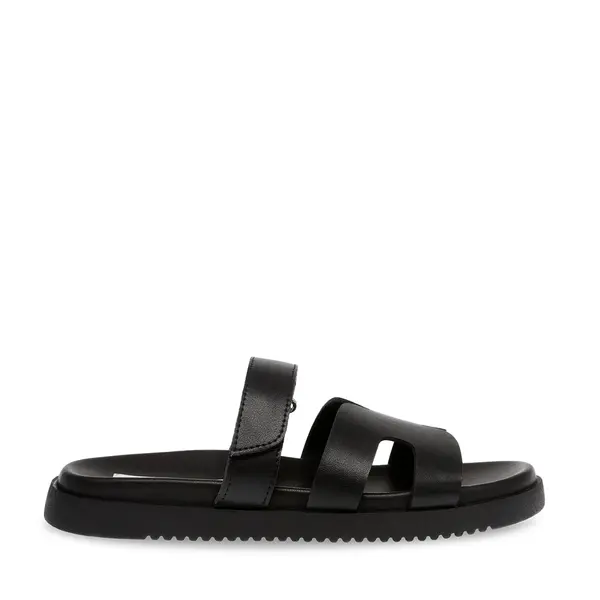 Saboți femei Steve Madden negri din piele 1469DSTMISSILEN