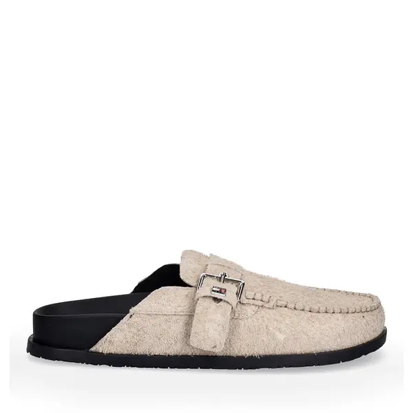 Saboți femei Tommy Hilfiger bej din piele 3411DST3038VBE