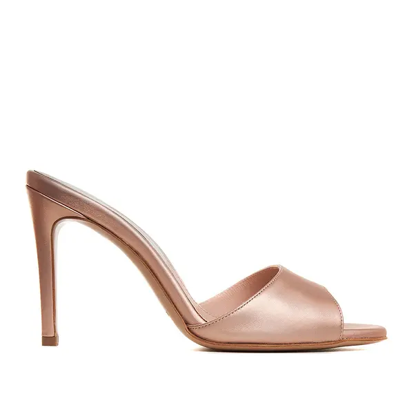 Saboti Gia Piele Naturala, Auriu-Rose - 37 / 8cm