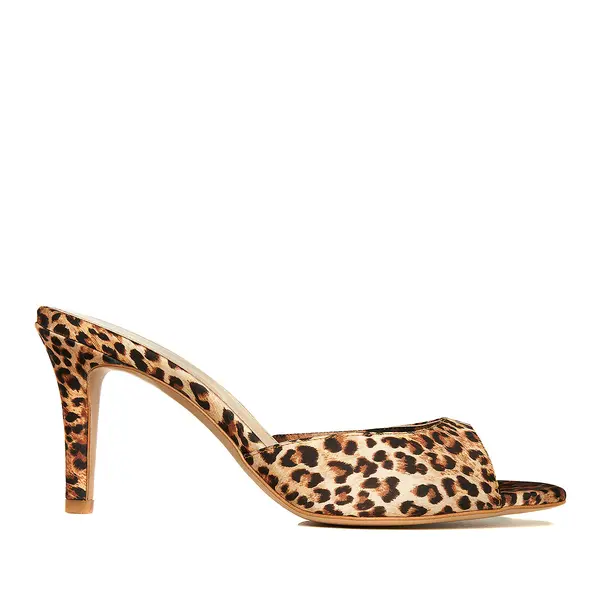 Saboti Vicky Satin, Varf Rotund, Animal Print - 39 / 8 cm