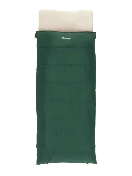 Sac de dormit Contour Prime Green-fermoar pe dreapta