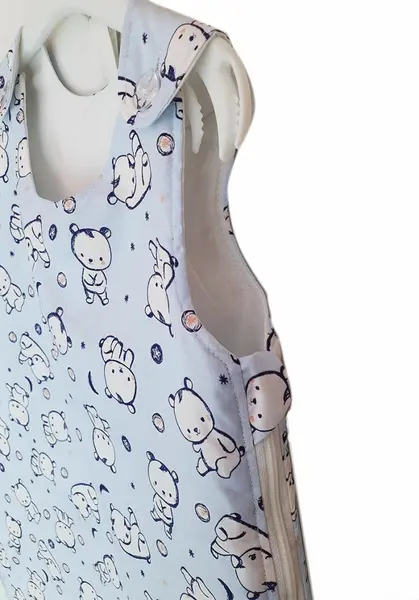 Sac de dormit copii 0.5 tog KidsDecor Baby Bear albastru din bumbac 140 cm