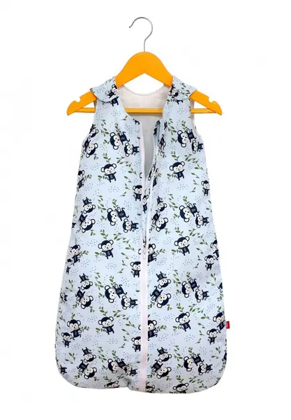 Sac de dormit copii 1.5 tog Happy Monkey din bumbac 85 cm