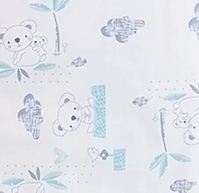 Sac de dormit copii 1.5 tog Somnorosul koala albastru din bumbac 60 cm