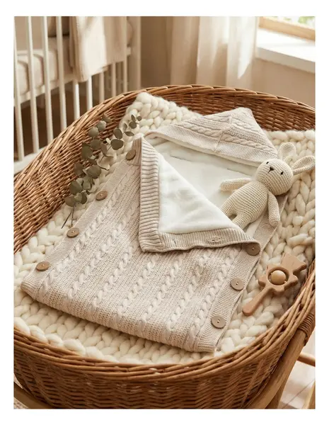 Sac de dormit, croset-cocolino, bebe, bej