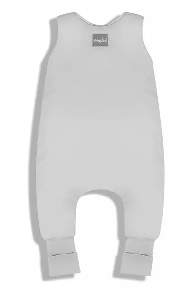 Sac de dormit cu 2 fete din bumbac cu picioare 6-12 luni light Gri Sleepee 1.5 Tog