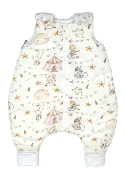 Sac de dormit cu picioare 2.5 Tog Circ roz marimea S 6-24 luni