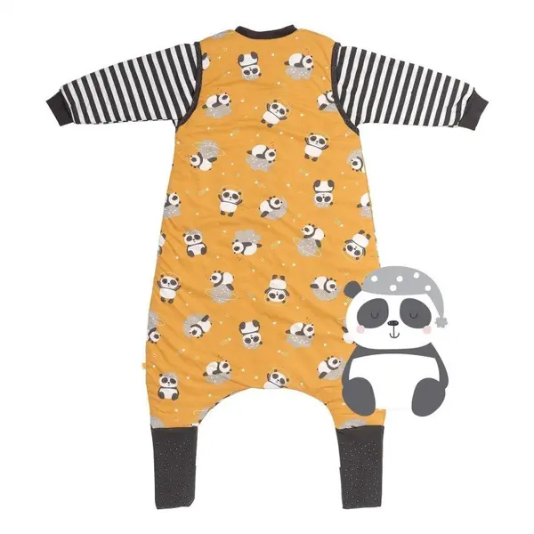 Sac de dormit cu picioruse si maneca lunga detasabila Panda 130 cm + manseta 1.0 Tog