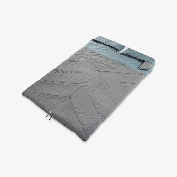 Sac de dormit de camping 0°C bumbac 2 persoane, Utim confort