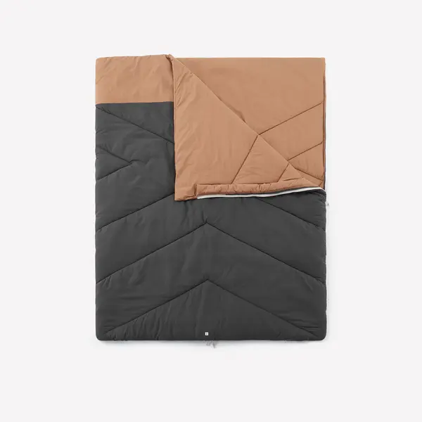 Sac de dormit de camping 10°C din bumbac, 2 persoane, Utim confort