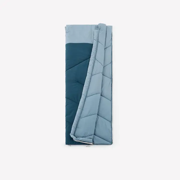 Sac de dormit de camping 10°C din bumbac, Ultimcomfort albastru