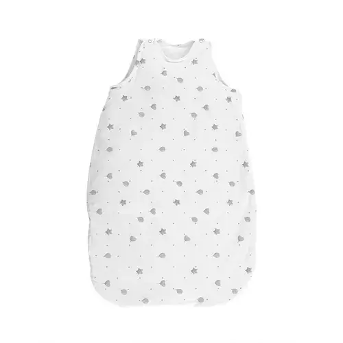 Sac de dormit de iarna, 95 cm, 18-24 luni, bumbac ranforce, captusit, cu umplutura din poliester, Train Grey