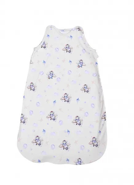 Sac de dormit de iarna 95 cm bumbac ranforce Aeroplane Blue