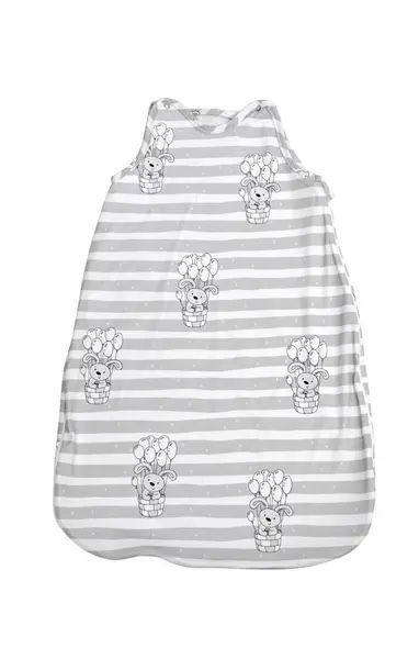 Sac de dormit de iarna 95 cm bumbac ranforce Rabbit Baloons Grey
