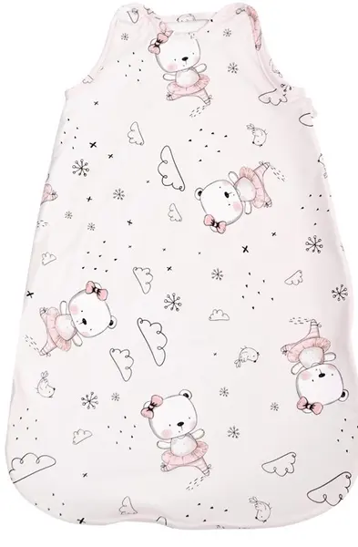 Sac de dormit de iarna Lorelli - Ranforce, ursulet balerina, roz, 95 cm