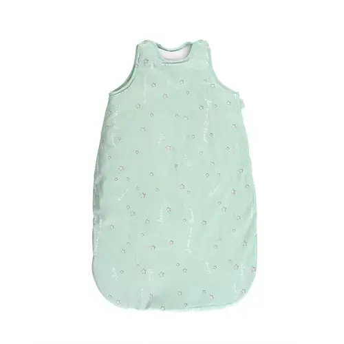 Sac de dormit de iarna LorellitSleep and Dream Green, 85 cm, 12-18 luni, bumbac ranforce, captusit, cu umplutura din poliester