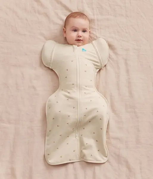 Sac de dormit de tranzitie pentru infasat si rostogolit Swaddle Up M Fleece Twings 1.5 Tog