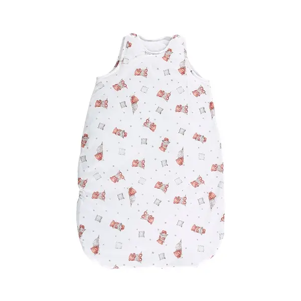 Sac de dormit de vara 85 cm 12-18 luni bumbac ranforce Bears Pillows Beige