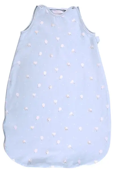 Sac de dormit de vara cu pietre stralucitoare Lorelli - Tren, 0.5 Tog, 85 cm, albastru