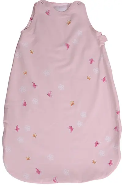 Sac de dormit de vară cu ranfors Lorelli - Fluturi, 0.5 Tog, 100 cm, roz