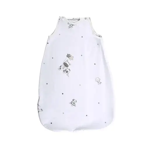 Sac de dormit de vara Lorelli Giraffe White, 95 cm, 18-24 luni, bumbac ranforce