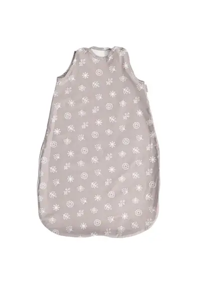 Sac de dormit de vara Lorelli Leaves, 85 cm, bumbac ranforce, Gri