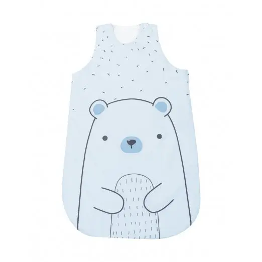 Sac de dormit KikkaBoo 6-18 luni Bear with me Blue,lungime 90 cm,grosime 1.8 tog