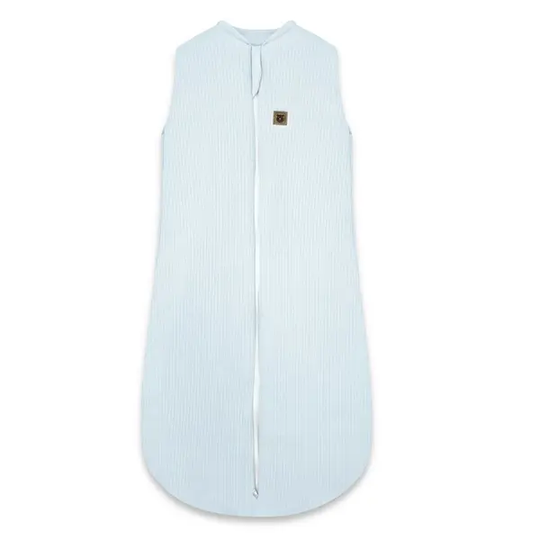 Sac de dormit MimiNu Premium din bumbac 3-12 luni 2.5 tog Soft Blue