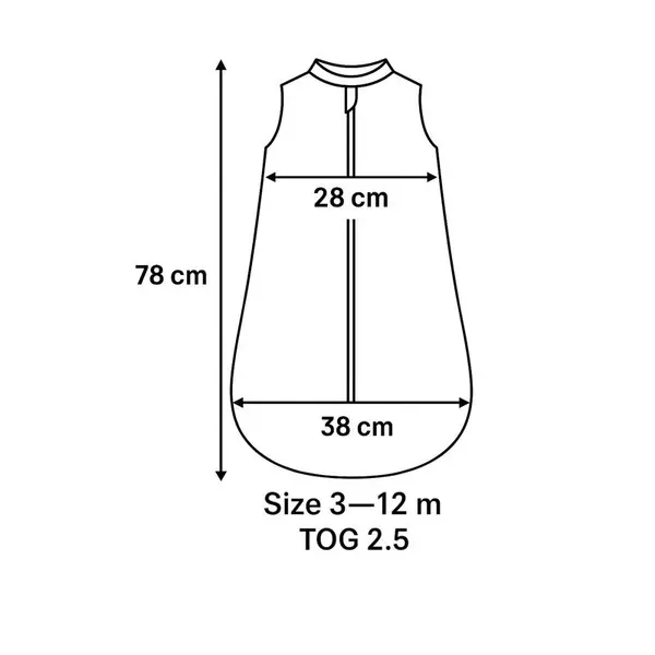 Sac de dormit MimiNu Premium din bumbac 3-12 luni 2.5 tog Soft Beige